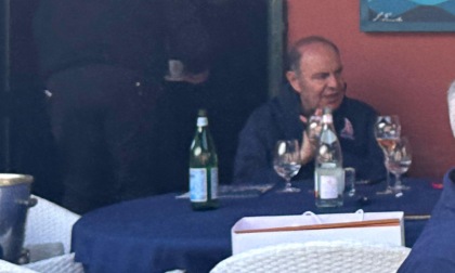 Bruno Vespa avvistato oggi a Portofino