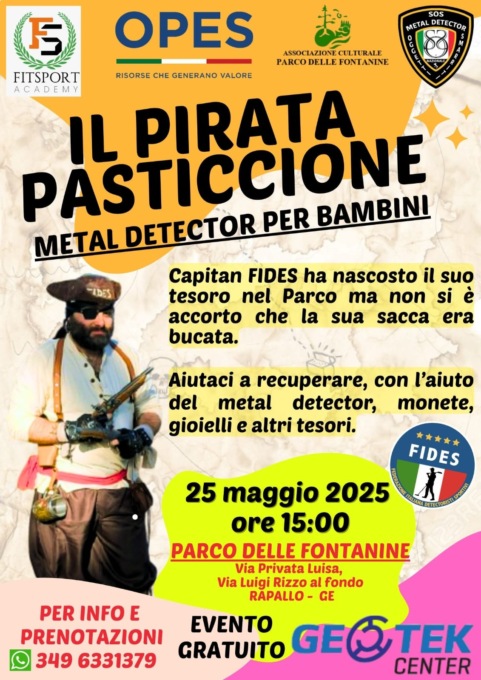 Caccia al tesoro ecologica con metal detector al Parco delle Fontanine