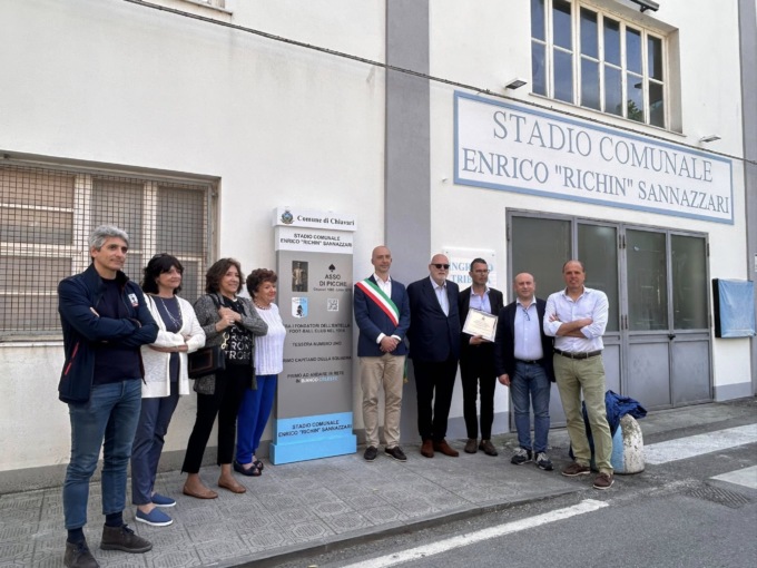Lo stadio di Chiavari intitolato a Enrico “Richin” Sannazzari
