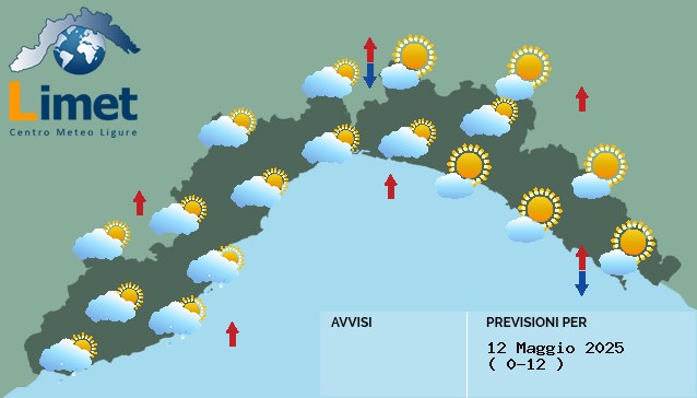 Meteo: correnti umide e relativamente fresche in arrivo