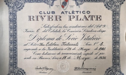 A Sestri Levante una targa per ricordare un fondatore del River Plate