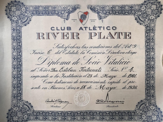 A Sestri Levante una targa per ricordare un fondatore del River Plate