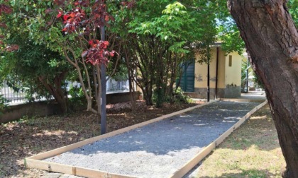 Un campo da bocce presso la casa di riposo Le Due Palme