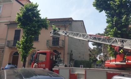 Intervento dei Vigili del Fuoco in corso Buenos Aires a Lavagna