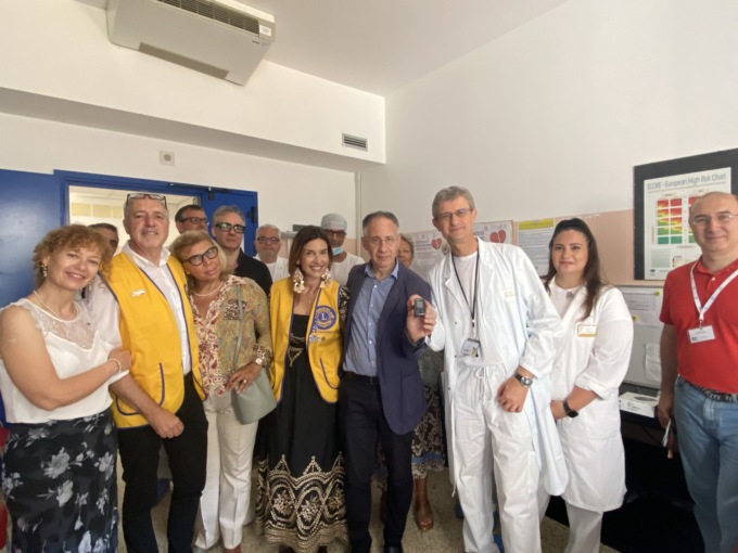 Donazione del Lions Club Sestri Levante alla cardiologia dell’Asl 4