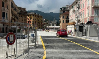 Rapallo, riaperta via Milite Ignoto al traffico veicolare