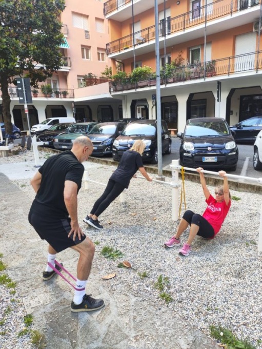 L’isola sportiva di piazzale Europa è in piena attività per tutte le età