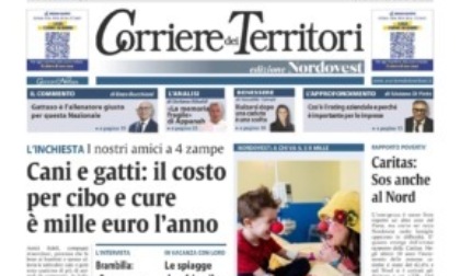 Animali da compagnia, quanto ci costano? L'inchiesta del nuovo Corriere dei Territori