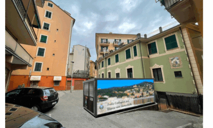Nuova ecostazione computerizzata a Recco per le attività commerciali in piazzetta del Capitaneato
