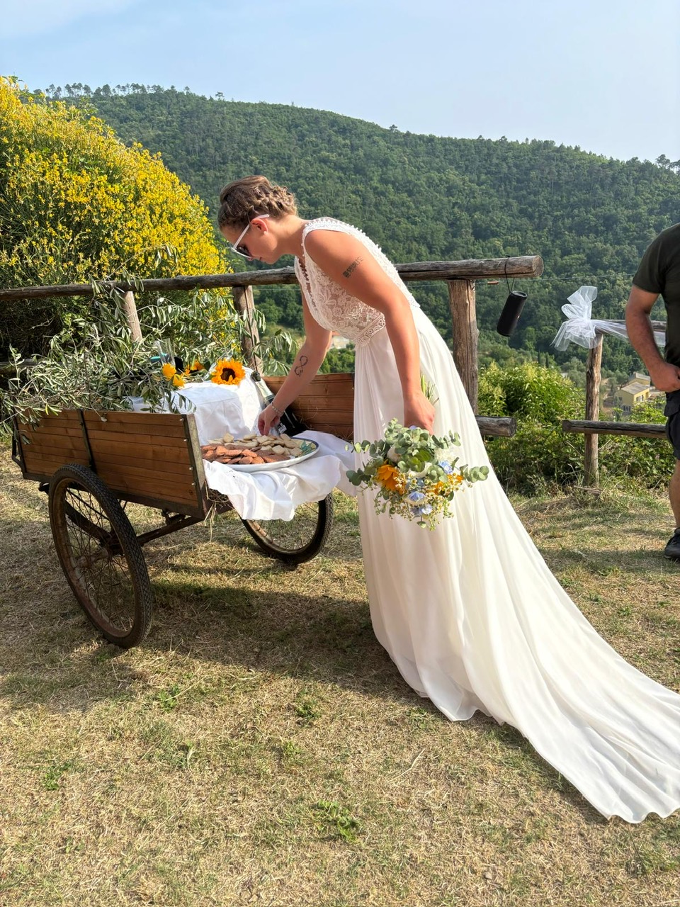 la sposa assaggia i Marunsin