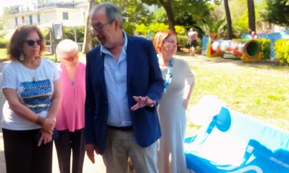 Inaugurazione della Panchina Azzurra al Parco del Flauto Magico