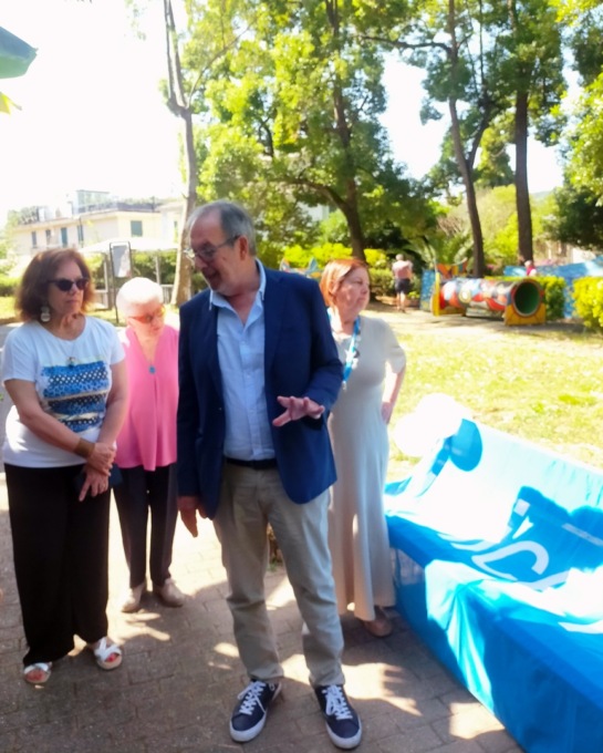 Inaugurazione della Panchina Azzurra al Parco del Flauto Magico