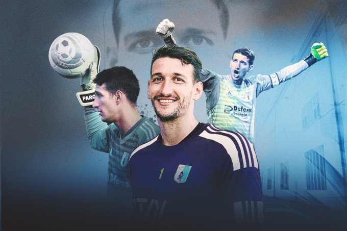 L’addio del portiere della Virtus Entella Andrea Paroni al calcio giocato