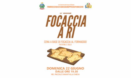 Torna la 'Focaccia a Ri': gusto, solidarietà e comunità a Chiavari