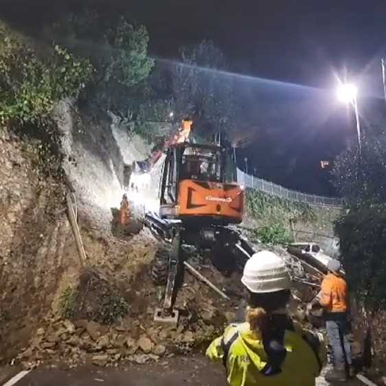 Pieve Ligure: Il Comune si fa carico dei lavori per la frana di via Roma