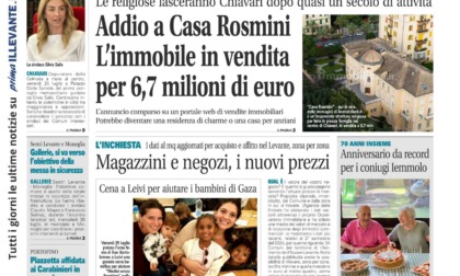 Il Nuovo Levante da oggi in edicola