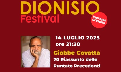 Al via il Dionisio Festival 2025 con Giobbe Covatta