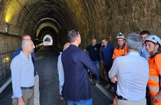 Riaperte le  prime gallerie verso Deiva Marina e verso Sestri Levante