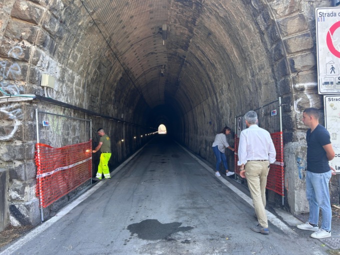 Sestri, riaperta la galleria dell’Asseu