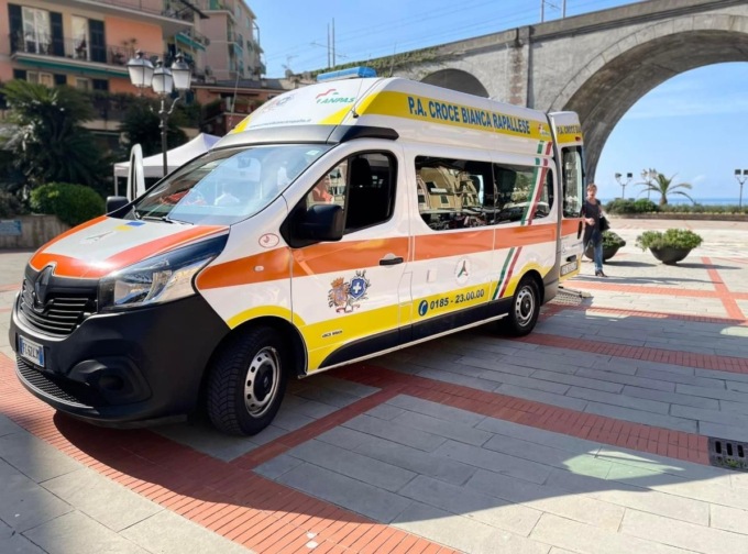 Un’ambulanza nel centro di Zoagli ogni domenica di luglio e agosto
