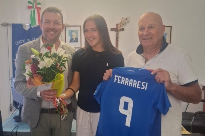 Casarza Ligure celebra l’attaccante della Juventus Eleonora Ferraresi
