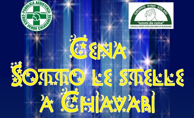 La Croce Verde di Chiavari e gli Ommi de Ruinà insieme per la cena sotto le stelle