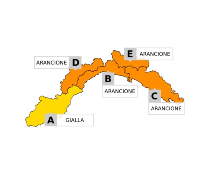 Allerta arancione per temporali