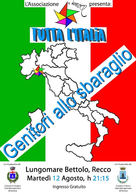 Il ritorno di “A Demoa”, con lo spettacolo “Tutta l’Italia” genitori allo sbaraglio