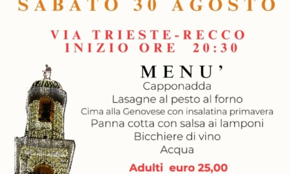 Recco, cena di solidarietà per il restauro del Santuario di Nostra Signora del Suffragio
