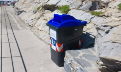 Zoagli, due nuovi bidoni per la raccolta dei cartoni delle pizze da asporto