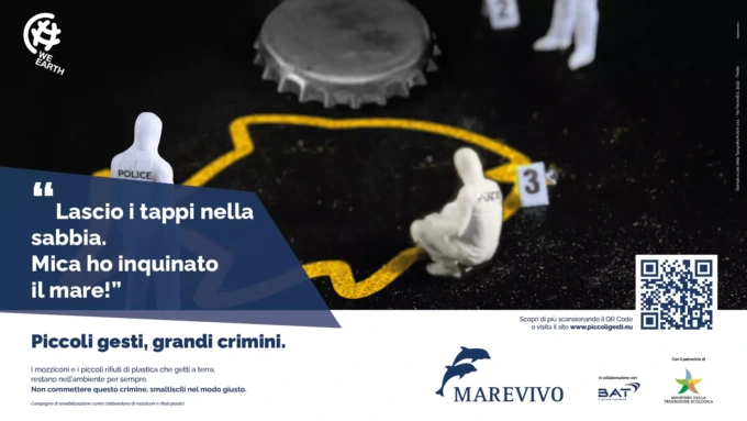 “Piccoli gesti, grandi crimini”: la campagna di Marevivo con Bat Italia approda a Chiavari
