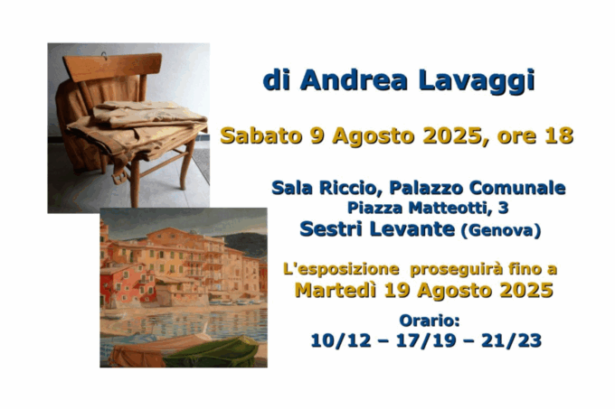 Inaugura a Sestri la mostra di Andrea Lavaggi
