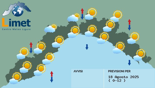 Meteo: previsto un leggero abbassamento delle temperature