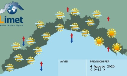 Previsioni: cieli con velature su tutta la regione