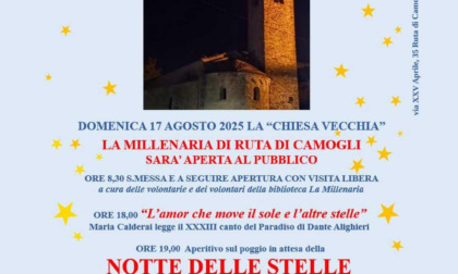 Notte delle Stelle, emozioni tra storia e astronomia a Camogli