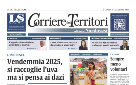 Sul nuovo Corriere dei Territori si parla di vino, tra la vendemmia iniziata e i dazi di Trump