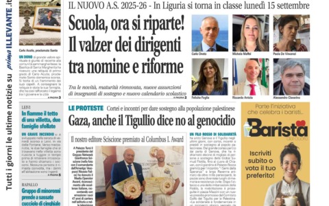 Il Nuovo Levante da oggi in edicola