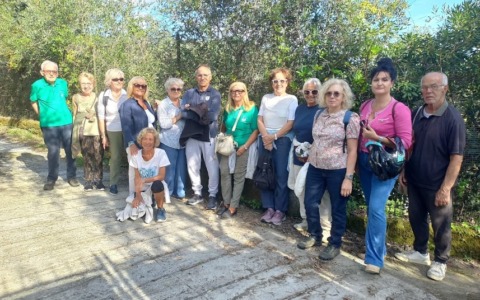 Successo per la passeggiata nel parco delle Fontanine di Rapallo