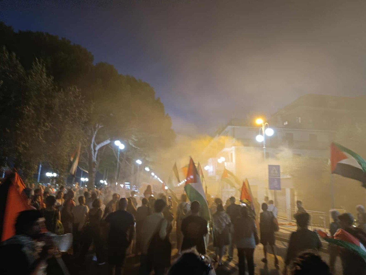 Circa 1000 persone in marcia a Chiavari per la Palestina