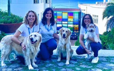 Al Gaslini oggi il “Gimme Five Day”: i cani protagonisti tra cura e salvataggio
