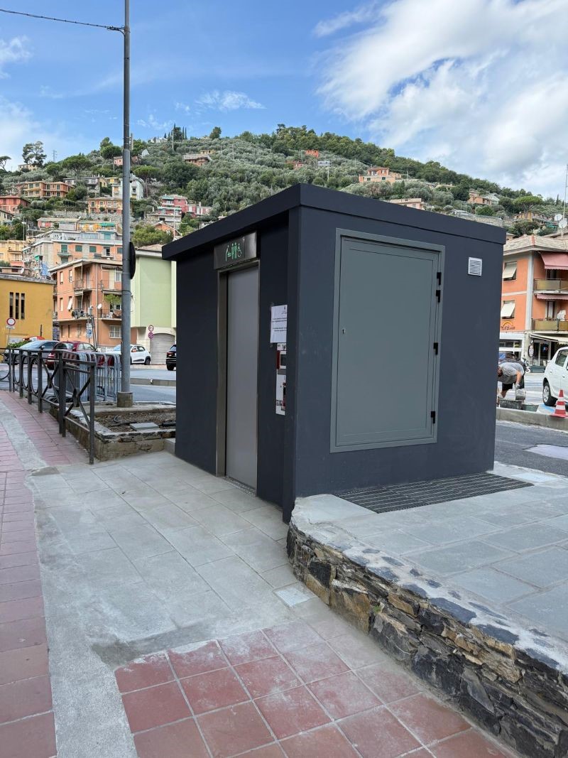 Recco: installato un nuovo bagno pubblico hi-tech