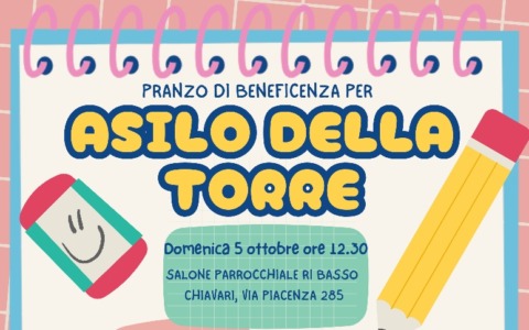 Pranzo di solidarietà per l’asilo della Torre di Chiavari