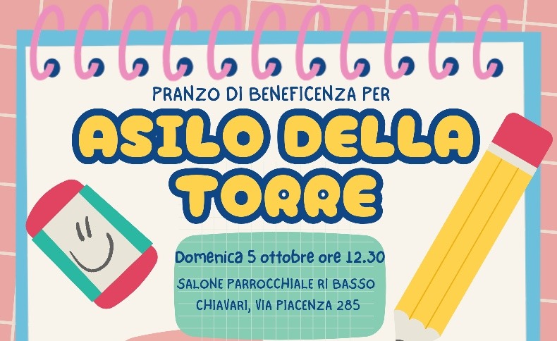 Pranzo di solidarietà per l’asilo della Torre di Chiavari