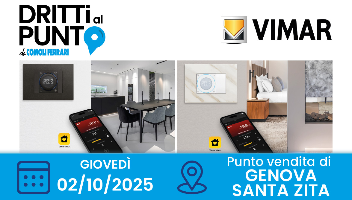 Sei un impiantista? Partecipa a dritti al punto con Vimar