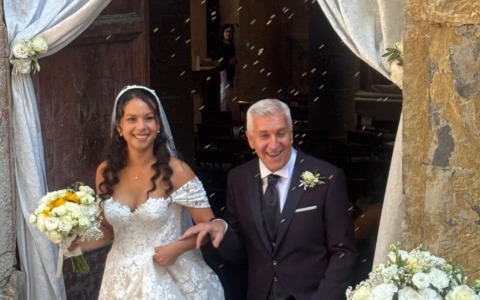 Giovanni Dondero e Johanna Mendez sposi
