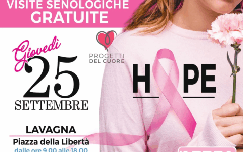 Visite senologiche gratuite a Lavagna con il Progetto Hope