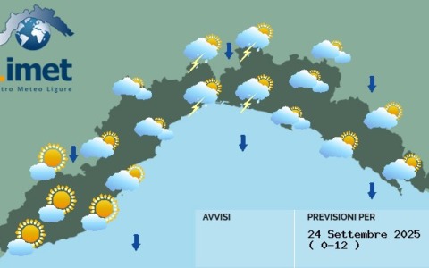 Il meteo di oggi: temperature in calo