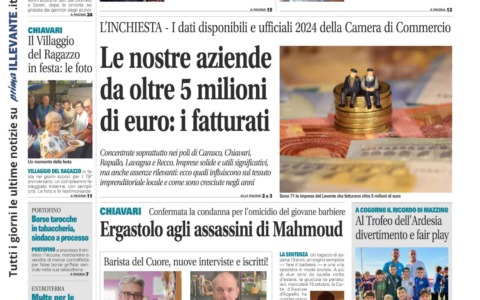 Il Nuovo Levante da oggi in edicola