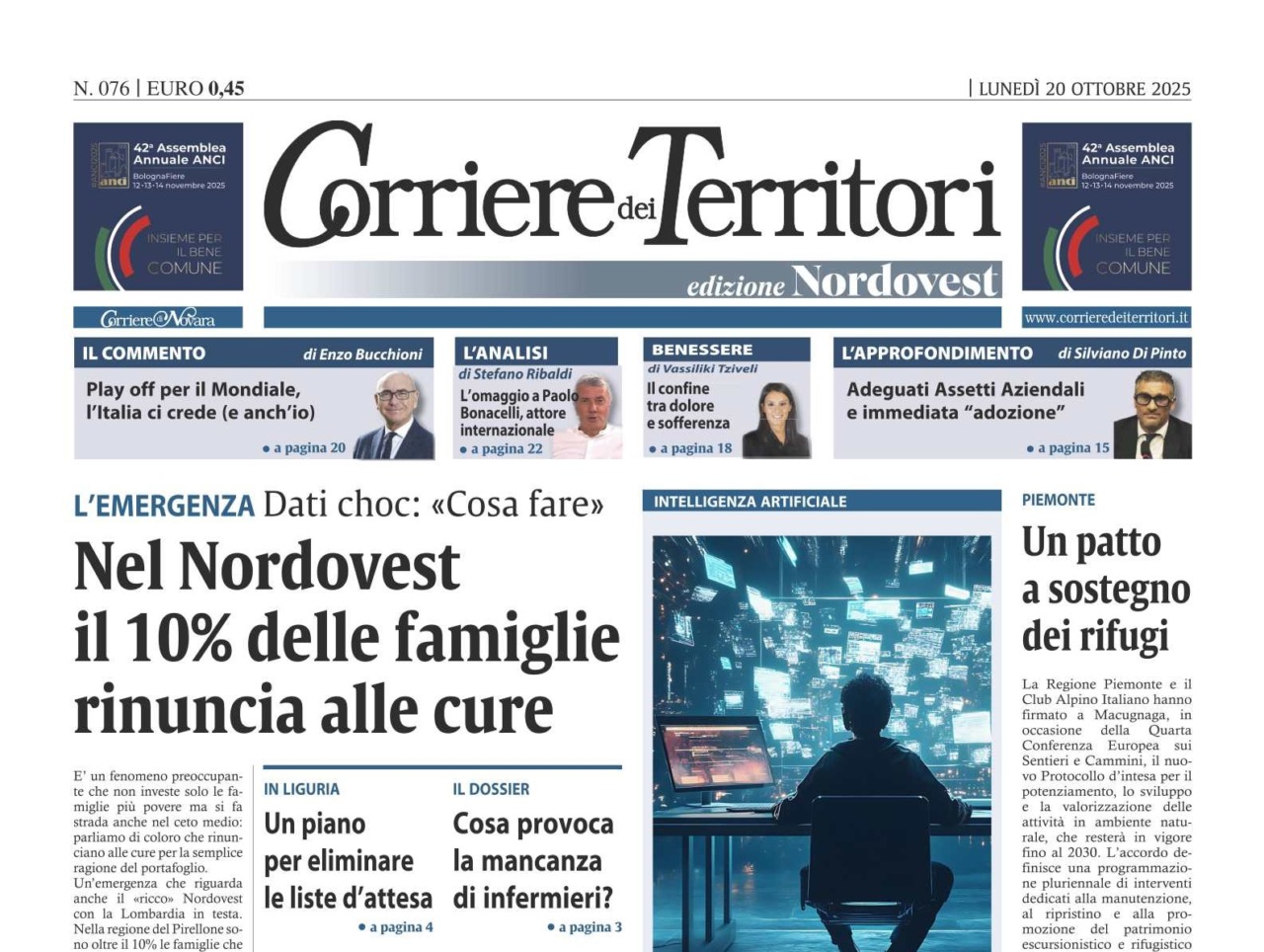 Emergenza salute anche nel Nordovest 1 italiano su 10 non si cura: l’inchiesta sul Corriere dei Territori