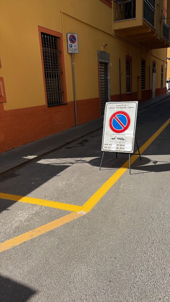 Parcheggi per residenti, a Santa Margherita Ligure ritornano le righe gialle